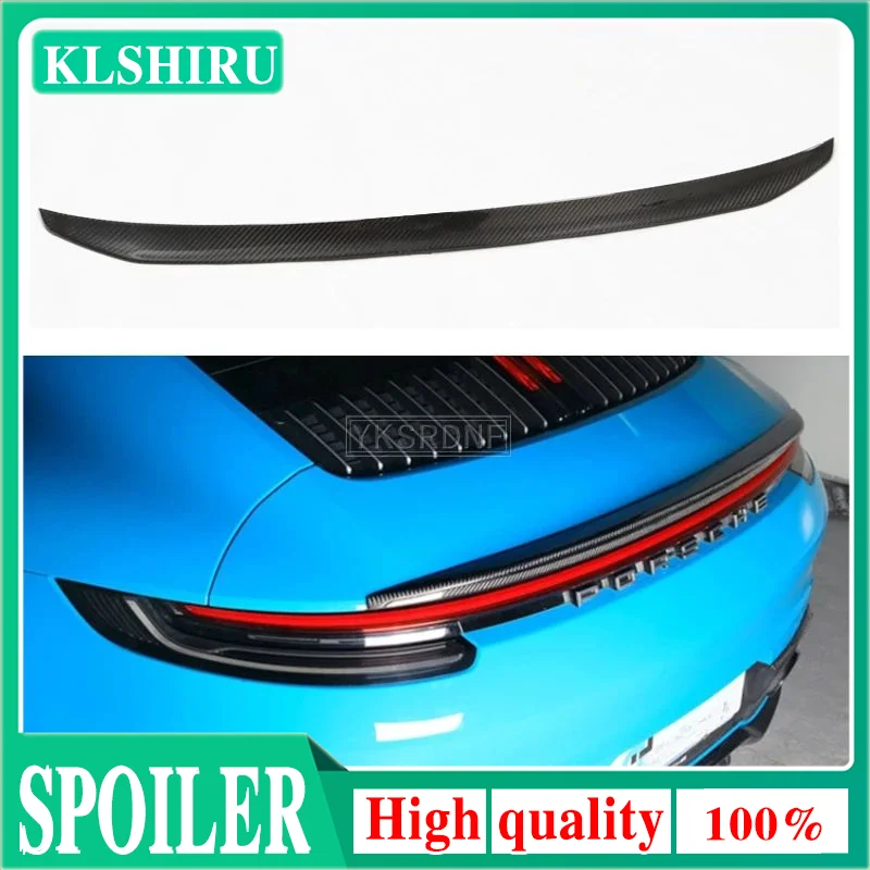 

2018 2019 2020 2021 год для Porsche Carrera 992 SPOILER Стайлинг автомобиля из углеродного волокна, задний спойлер на крышу, багажник, крыло багажника