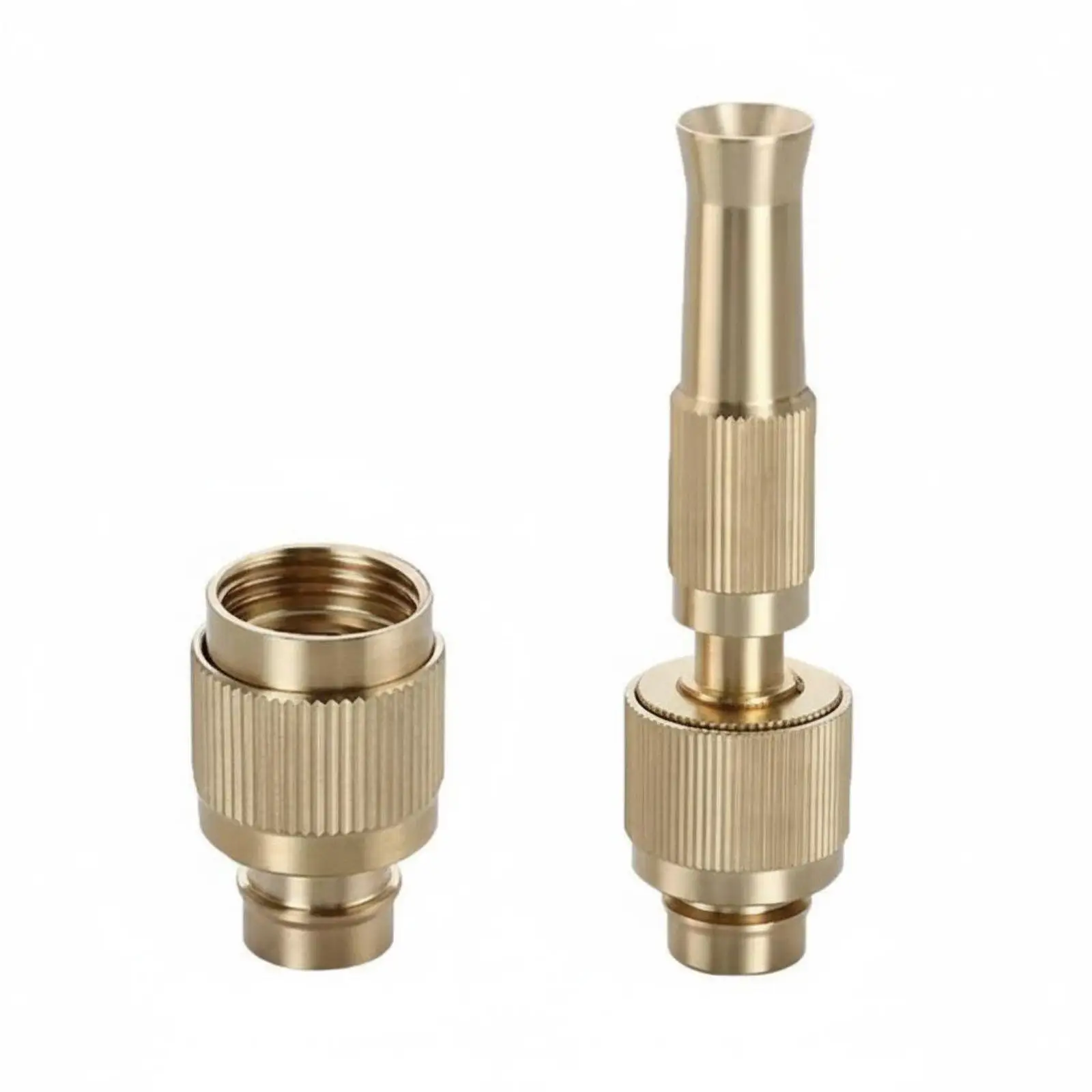 Brass Water Universal Connector High Pressure Hose Adapter Adjustable Spray