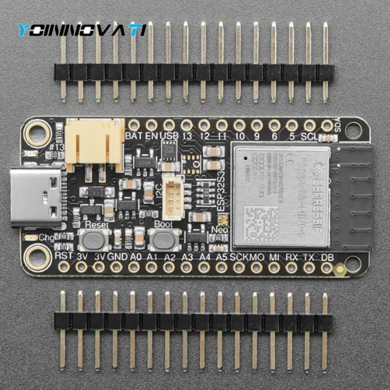 1PCS ESP32-S3 Feather Development Board Compatible with STEMMA QT & Qwiic I2C Expansion Interface