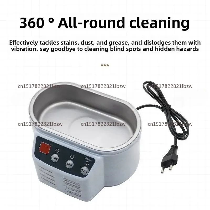 30/50W Digital Ultrasonic Cleaner 500ml Washing Jewelry Necklace Ring Glasses Watch Brush Ultrasound Washer Cleaner Tool Machine