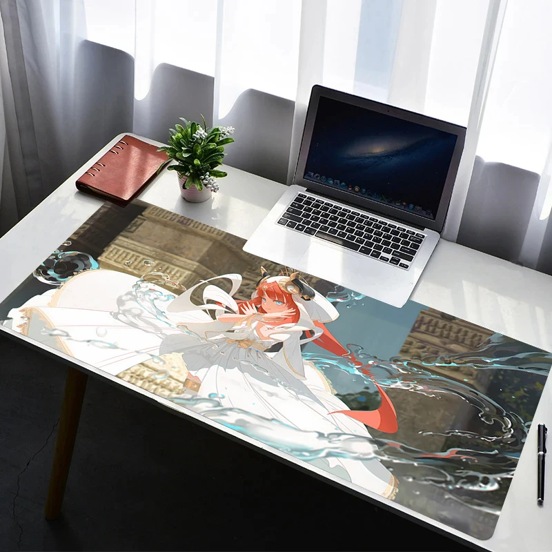 

Mouse Pad Laptop Non Slip Extended Desktop Mouse Mat PC Anime HD G-genshin Impact Nilou Keyboard Pad Gaming Accessories Mousepad