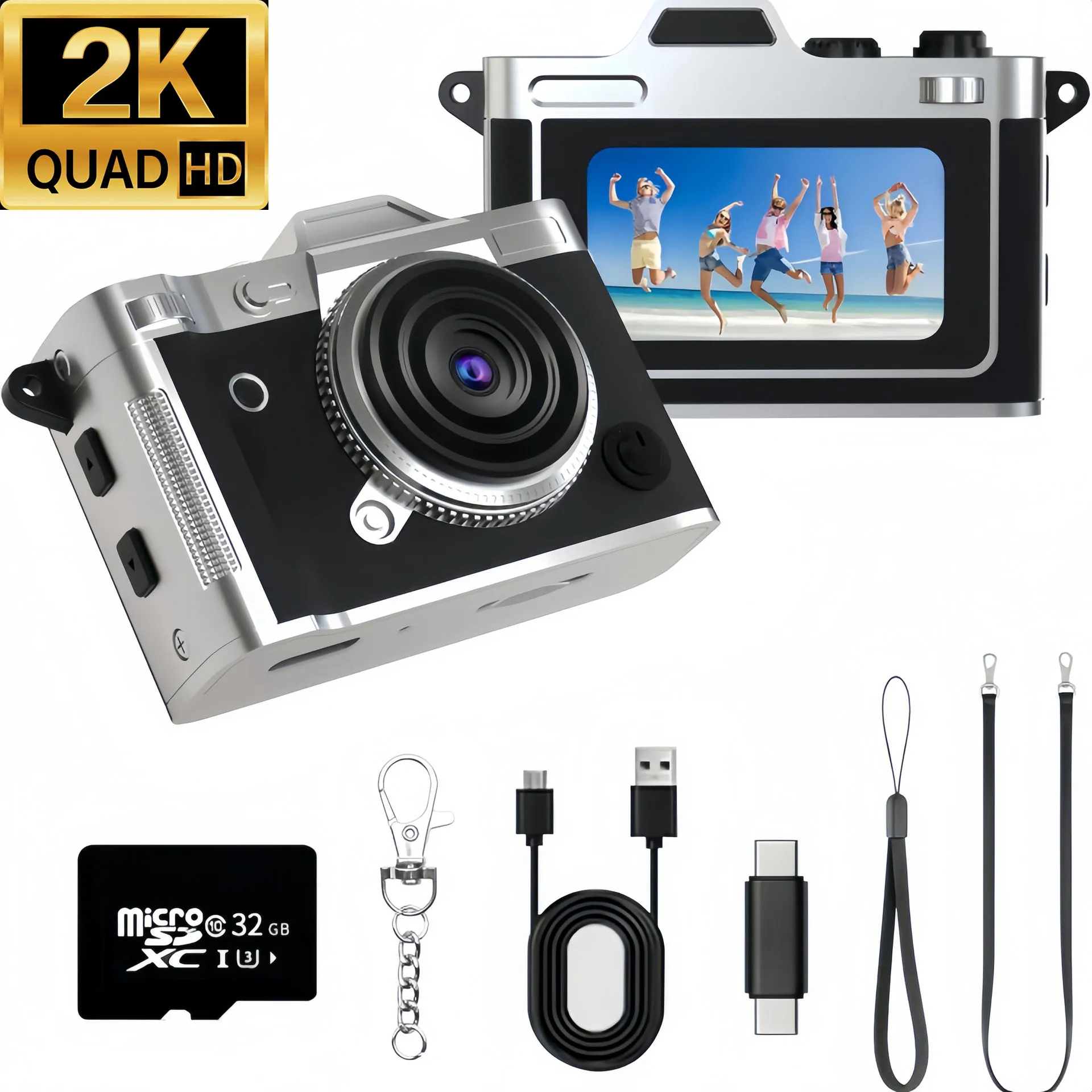 2k-digital-camera-leather-retro-mini-camera-with-screen-flash-pocket-photo-video-recording-anti-shake-children's-camera