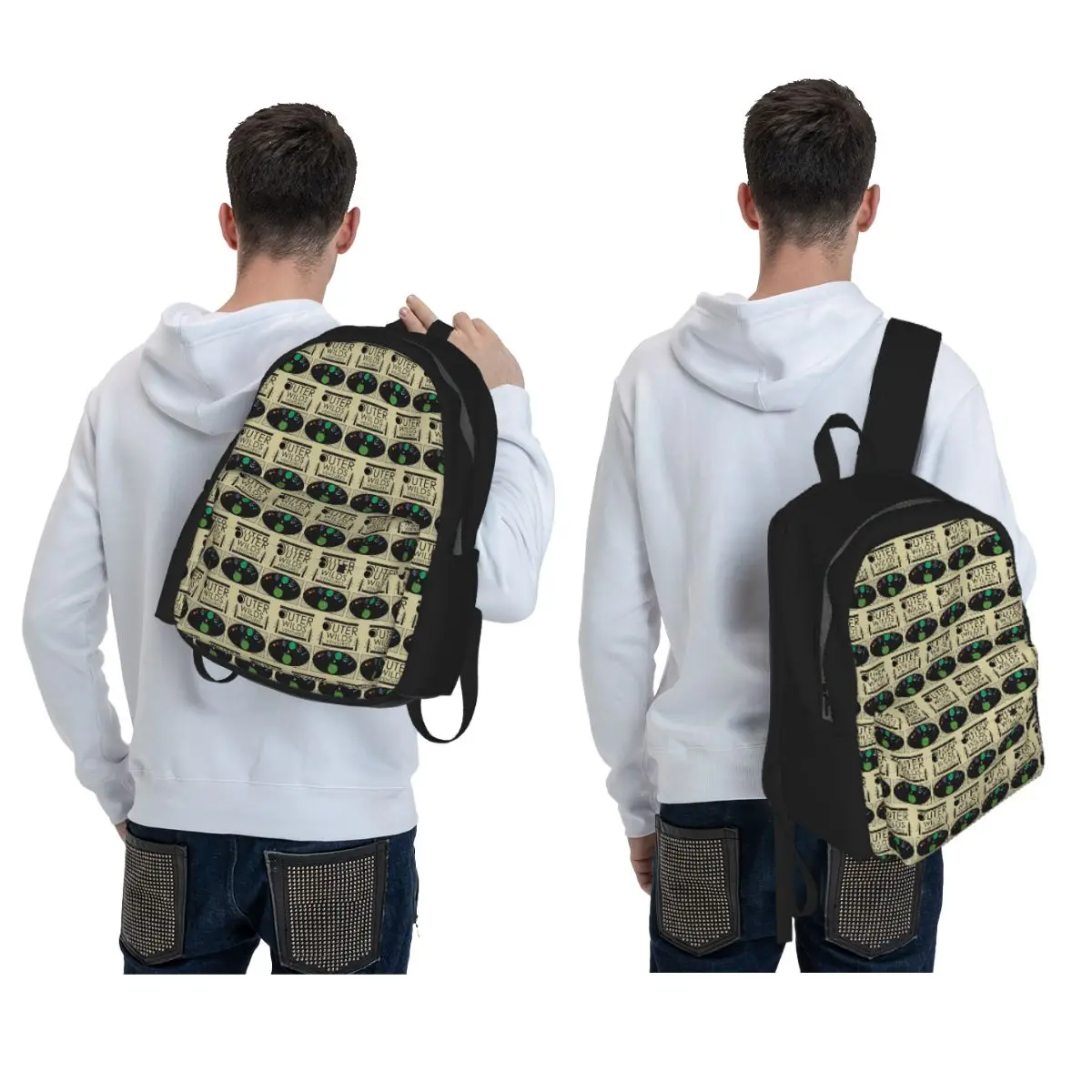 Outer Wilds Ventures Handbook Backpack Daypack Large Capacity Children BookBag School Bag Shoulder Bags for Men Women