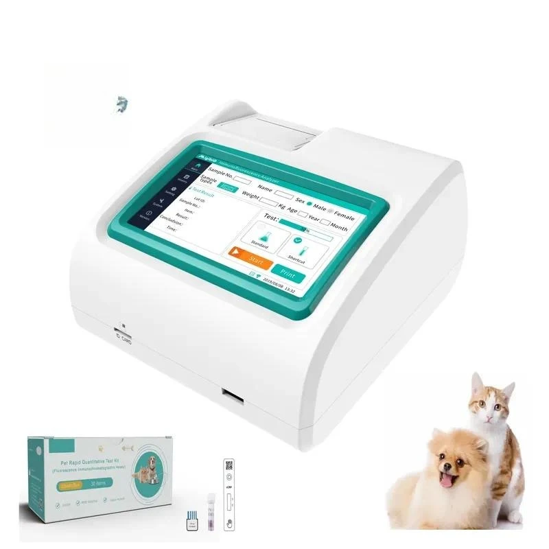Manufacture Wholesale Cheap Price Hot Dog Cat Animal Hospital Pet Veterinary Vet Immunofluorescence Quantitative Analyzer