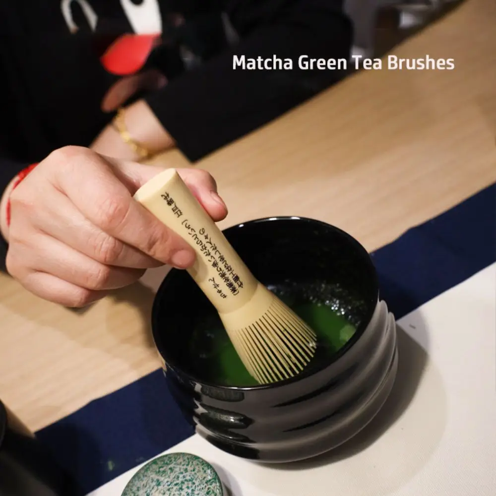 Resin Matcha Whisk Tranditional Reusable Matcha Green Tea Brushes Long Handle Portable Green Tea Powder Whisk