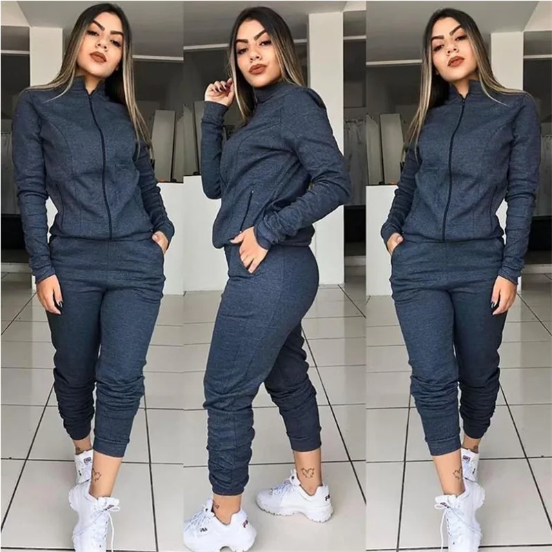 

Joggers Women Set Fashion Women Tracksuit 2 Piece Sweat Suit For Sportwear Sport Gym Set Two Piece Set Winter Matching Set 2023