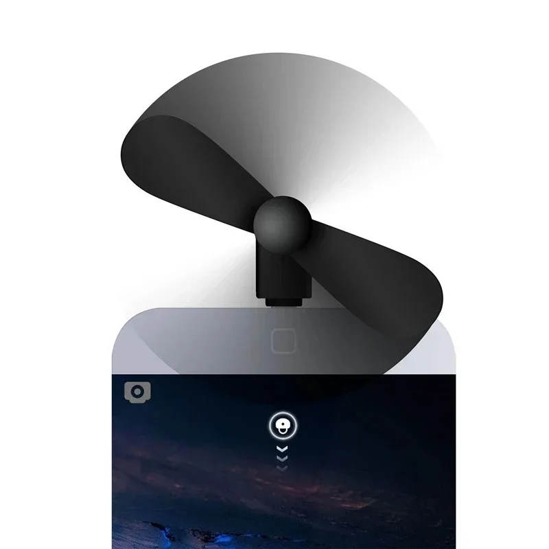 Mobile Phone Cooler Creative Mini Portable Micro Fan For iPhone 16-12 Pro Max Samsung S24/S23 Xiaomi 16 15 Universal Accessories