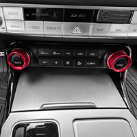 Car Air Conditioning Knob Cover Control Switch Trim Ring For Kia Stinger 2018-2023 Decorate Accessories