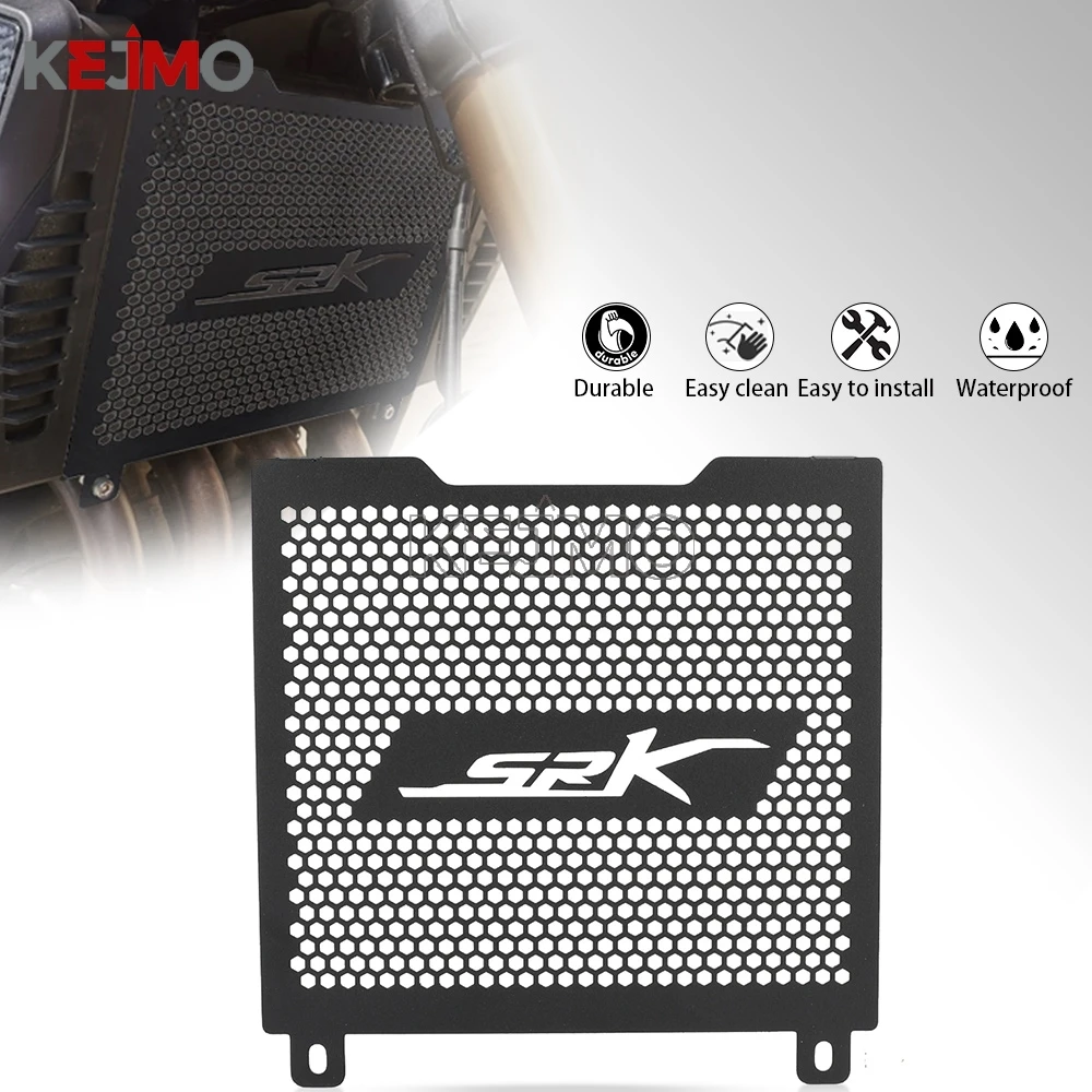 

For QJMOTOR SRK350 SRK 350 SRK400 srk 400 Motorcycle Aluminum Radiator Grille Guard Protection Radiator Cover Accessories Parts