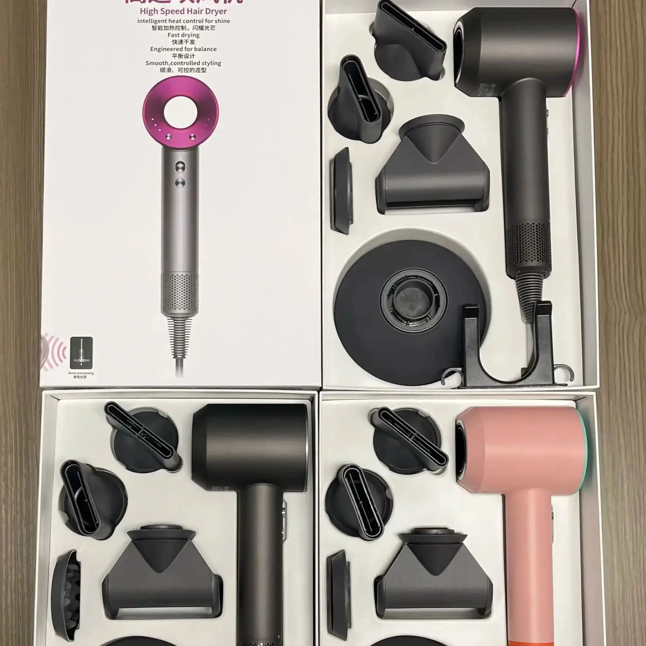 

Negative ion hair dryer with high speed and no blades High power silent and quick drying Portable, suitable for home and travel