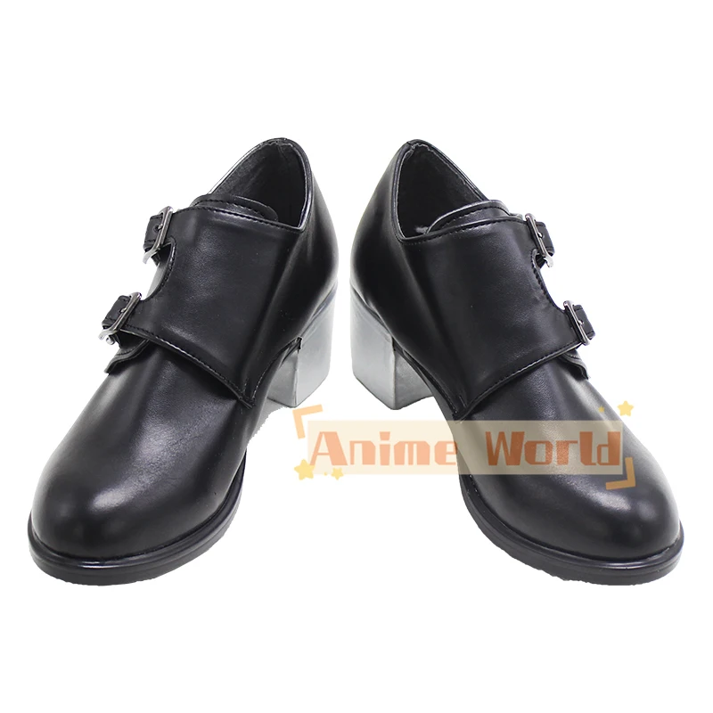 Game Twisted Wonderland Azul Crowley Cosplay Shoes PU Leather Shoes Custom Made Halloween Carnival Boots Custom Made
