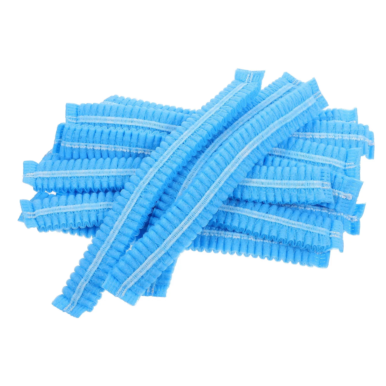 100 قطعة قبعات الشيف القابل للتصرف غير المنسوجة شبكات الشعر تنفس لخدمة المواد الغذائية ورشة عمل غطاء شبكي شبكات الشعر المتاح المنزل الاستخدام اليومي