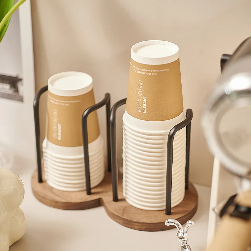 Kitchen Paper Cup Holder Disposables Cups Picker Multifunctional Desktop Cup Storage Rack Household Coffee Cup Holder for Home