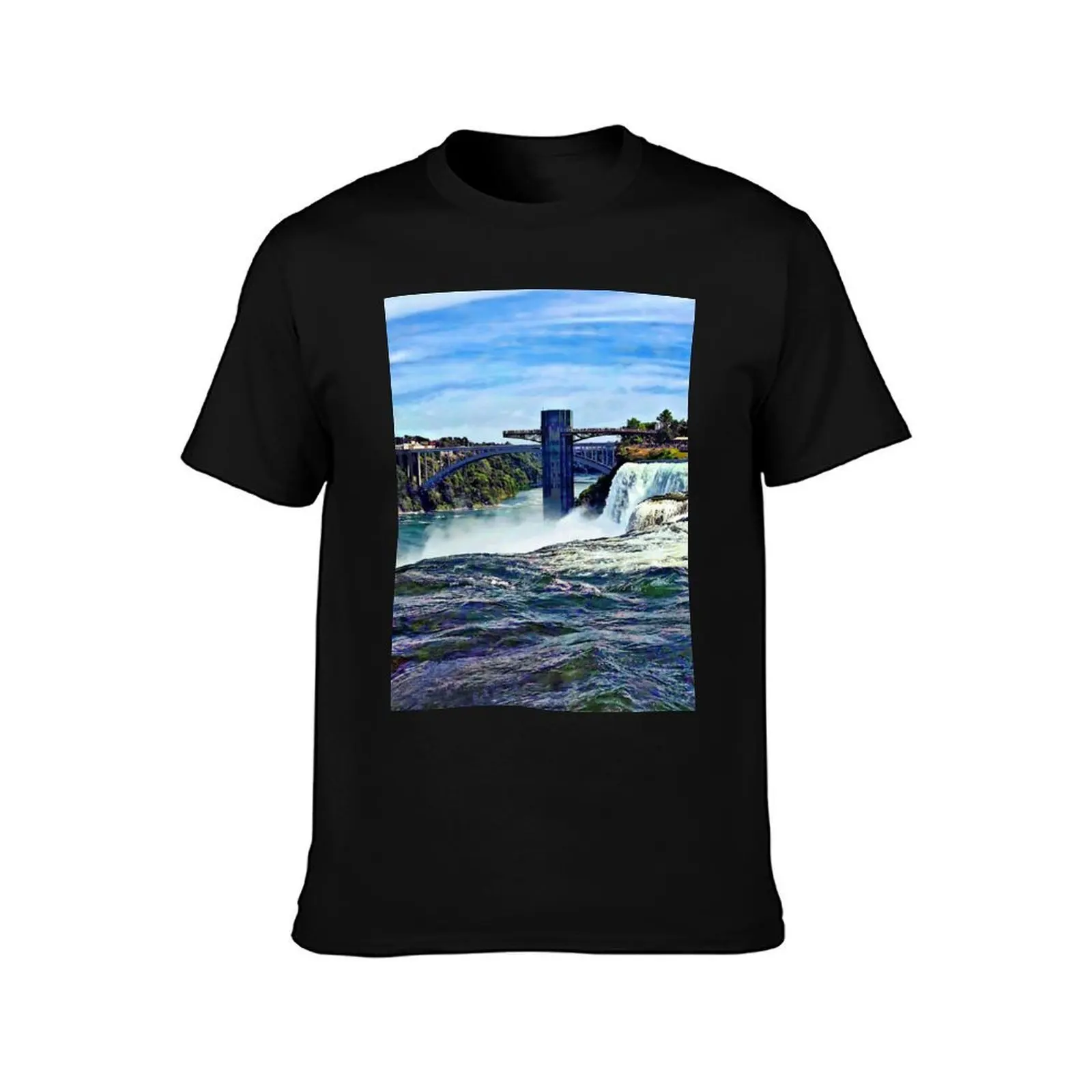 Niagara Falls NY - Prospect Point Observation Tower T-Shirt Summer Casual Cotton Tee Oversized Streetwear Tops 100% Cotton