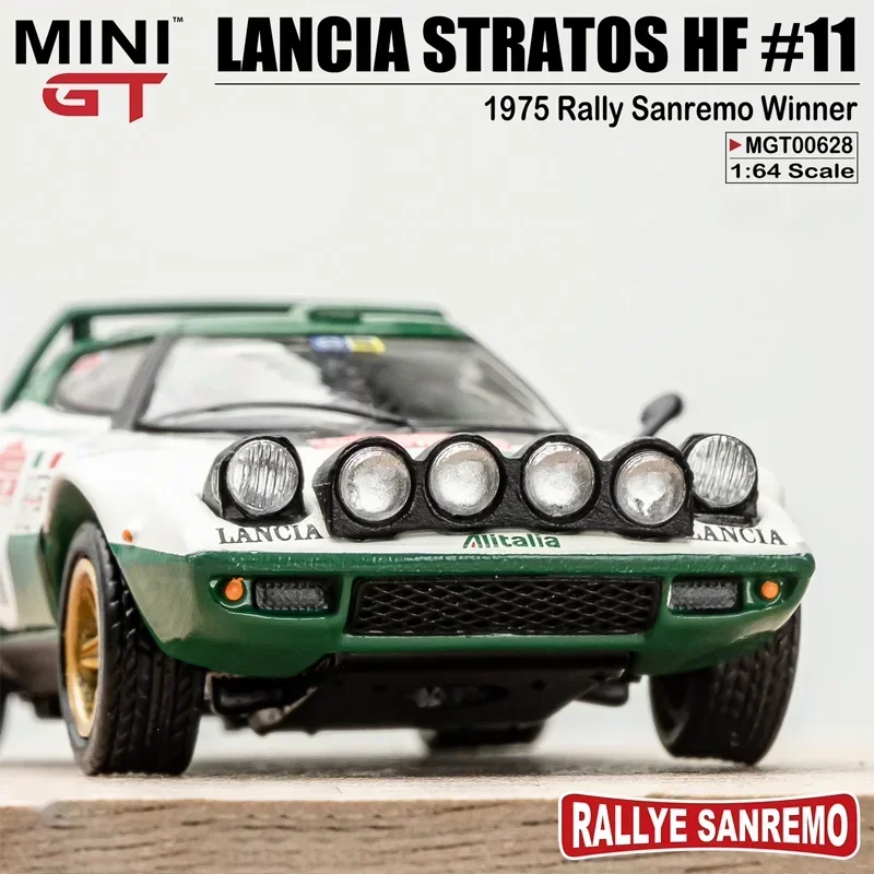 MINIGT Scale 1/64 LANCIA STRATOS HF#11 Alloy Toy Diecast Metal Model Gifts