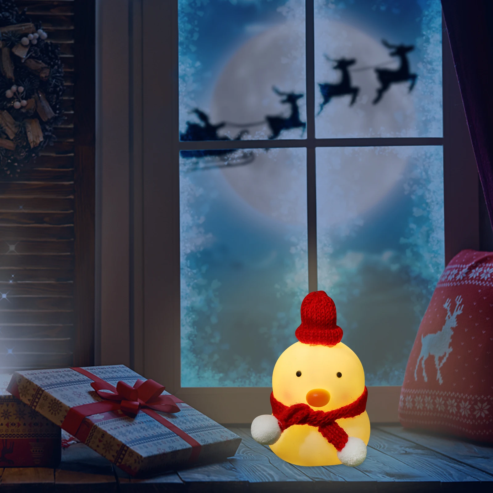 

Christmas Night Light For Kids Room Animal Lamp Bedside Light Small Cozy Decoration Lamp Nursery Bedroom Party Gift Toddler Baby