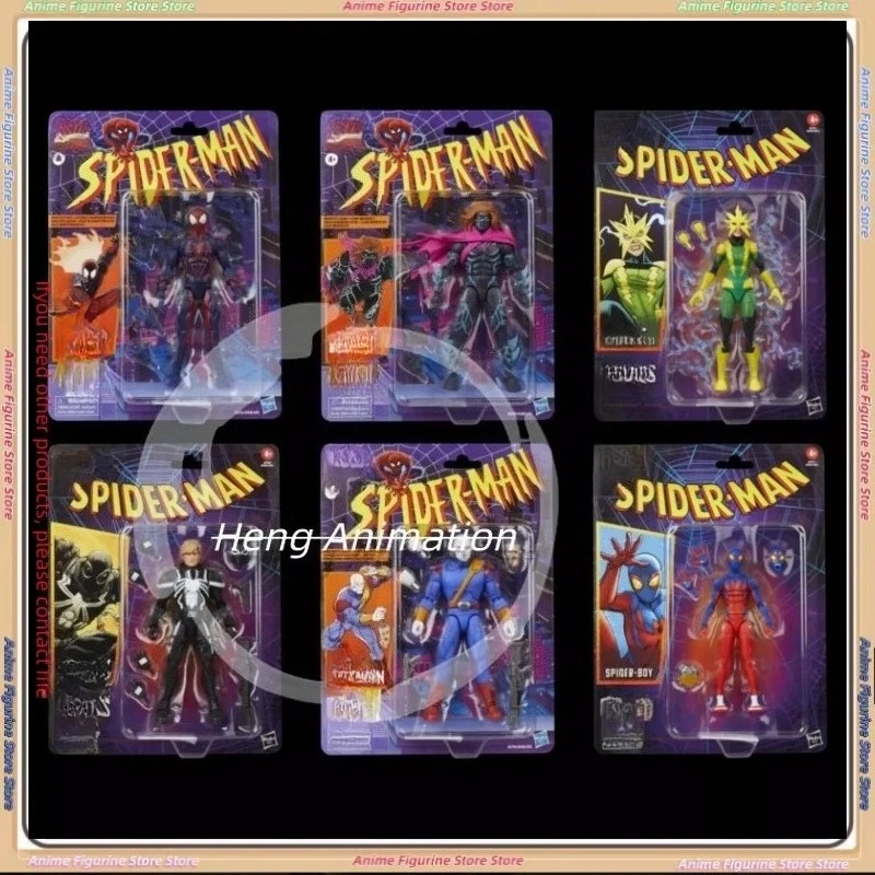 

Фигурки-куклы 1/12 Legends Retro Comic Spider-Man, Electro, Venom Agent, Chameleon, Kaine (версия для США)