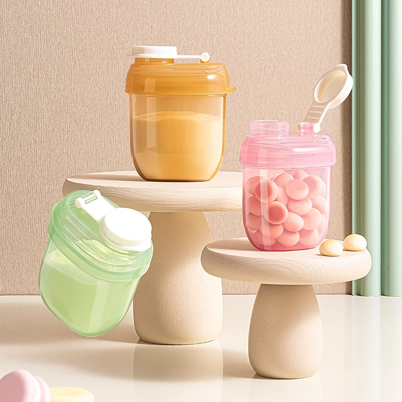 New Mini-Portable 90ml Travel Food Formula Dispenser, Milk Powder Container, Storage Box, Suitable for Outdoor Baby Feeding
