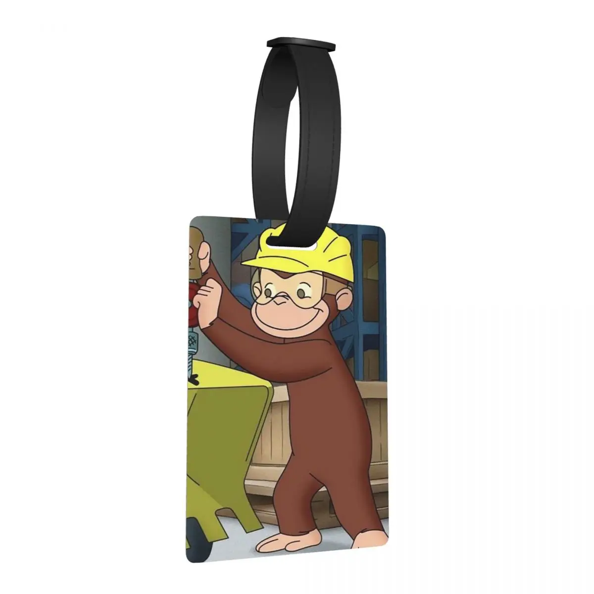 

Бирки для багажа с изображением аниме-персонажа Джорж-обезьянка, аксессуары для чемоданов, бирка для ручной клади, держатель для этикеток с идентификатором, именем и адресом