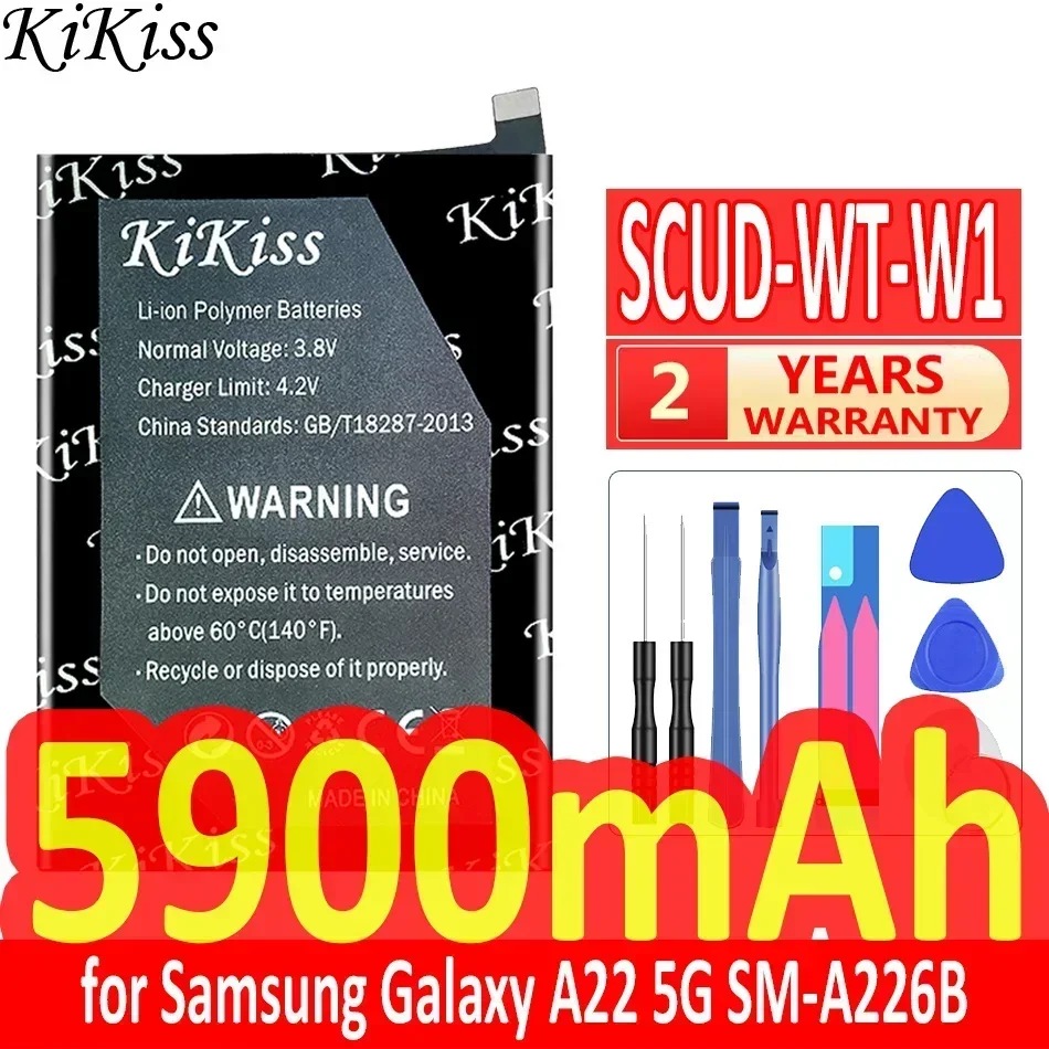 KiKiss Battery 5900mAh SCUD-WT-W1 SCUDWTW1 for Samsung SM-A226B For Galaxy A22 5G