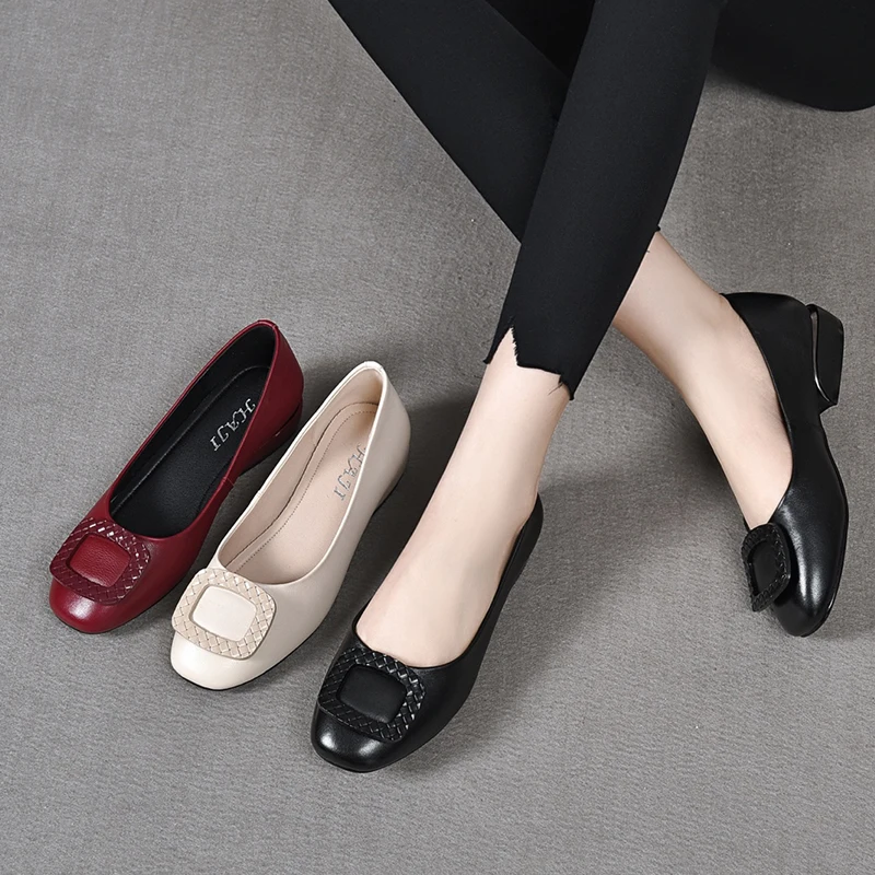 women's-flat-bottom-soft-bottom-leather-shoes-spring-summer-low-heel-round-toe-comfortable-fashion-single-shoes-slip-on