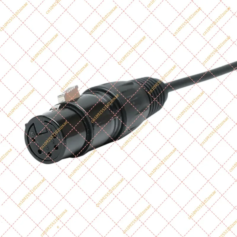 Aviation Headset Adapter Airbus 5-Pin XLR to GA Dual Plugs Connector for Aircraft Radio