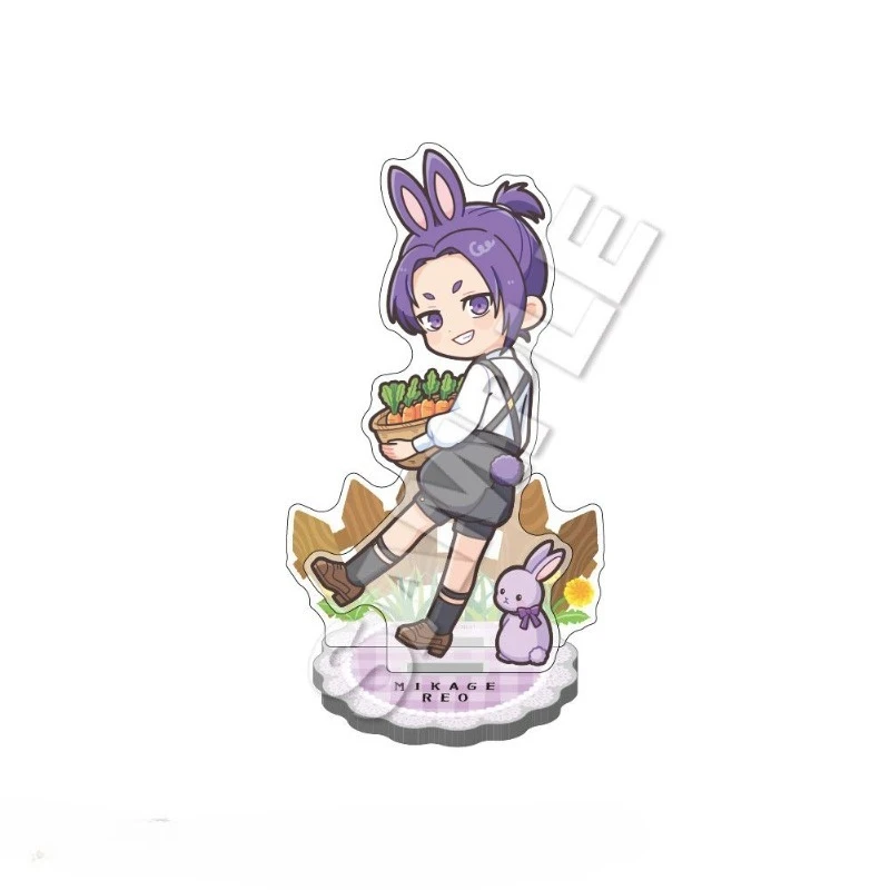 Anime Peripherals Rabbit Ryusei Shido Figure Acrylic Stand Rin Itoshi Figurine Acrylic Pendant Hyoma Chigiri Decoration Toys view 6