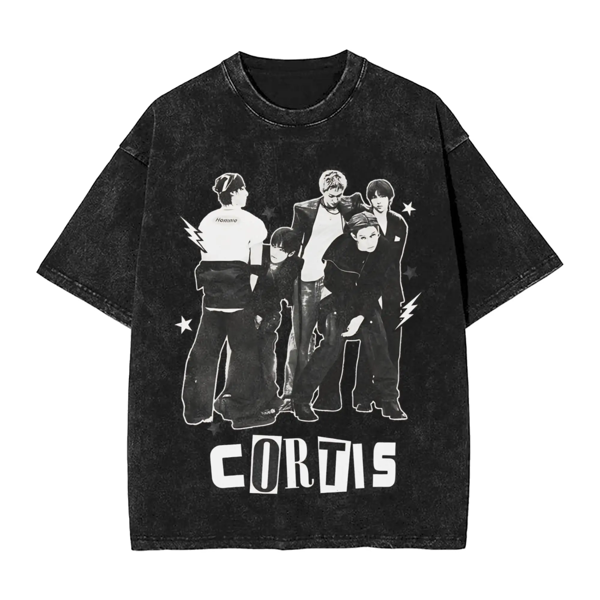 

Cortis Korean Boy Band Accessories Washed T Shirt for Men Women Streetwear Hip Hop T-Shirts Summer Tees Tops Short Sleeve