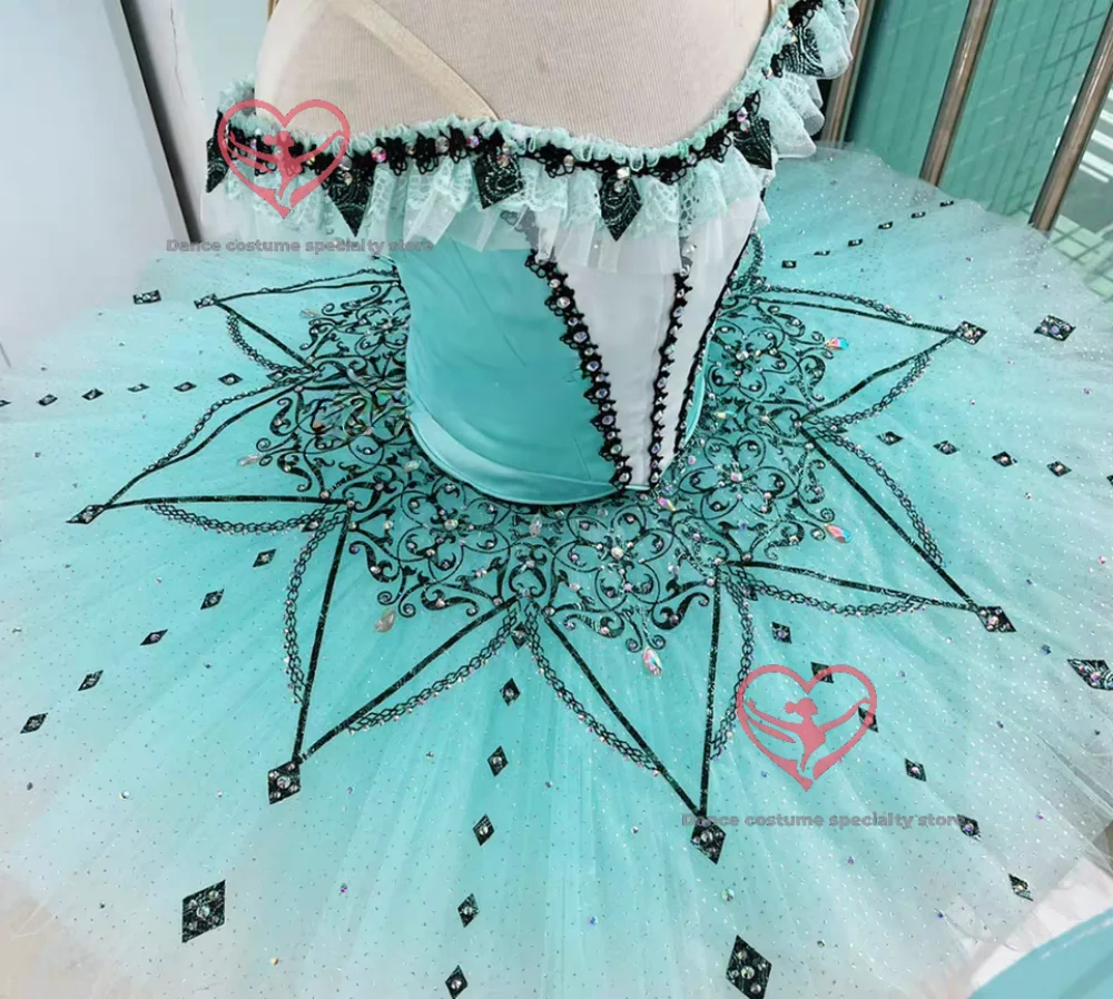 Professional two-piece performance tutu for ballet featuring a million clown character