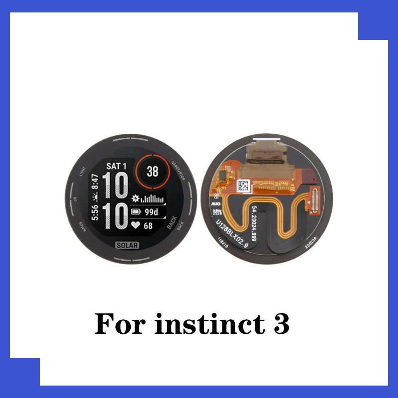 45mm AMOLED LCD Display Touch Screen Glass For Garmin Instinct 3 （No  Frame) Replacement Parts