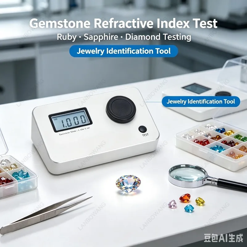 Instrument To Identify Genuine and Fake Diamond Tools, Gem Refractometer, Diamond Refractive Index Detection Instrument