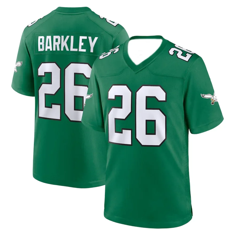 24-25 Джерси для американского футбола Philadelphia для взрослых, Джерси для регби, спортивная одежда, тренировочный трикотаж, футболка Eagles Barkley 26, номер