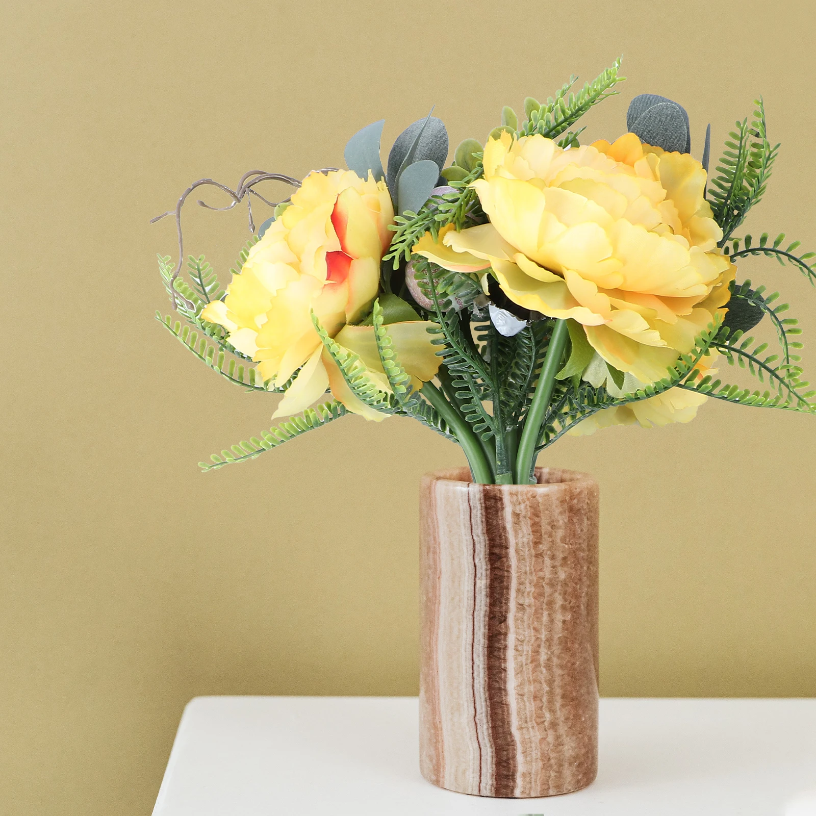 

Artificial Bouquet Flowers Lifelike Plant Ornament Prop Nordic Bridal Plastic Emulation Wedding Decor Bridegroom Hand