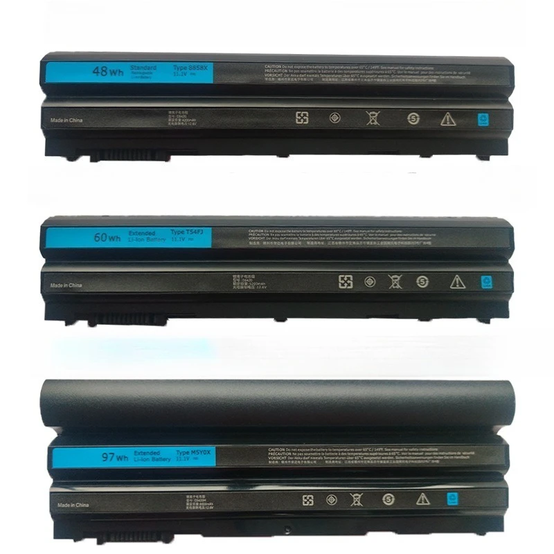 11.1/11.1/11.1V 4200/5200/8600mAh For Dell 8858X T54FJ M5Y0X E6420 E6520 E5420 E5520 Laptop Batteries