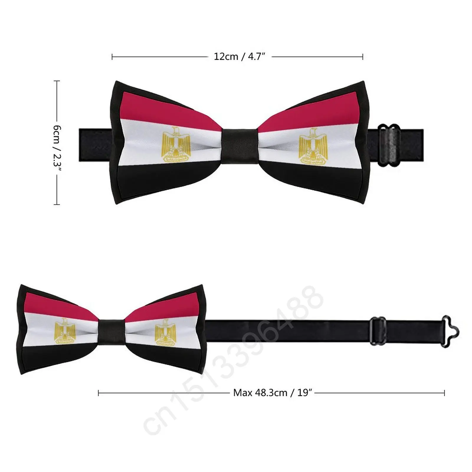 New Polyester Egypt Flag Bowtie for Men Fashion Casual Men's Bow Ties Cravat Neckwear For Wedding Party Suits Tie