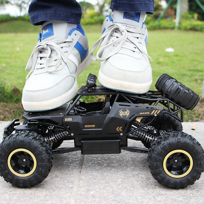 4WD Remote Control Off Road RC Car Radio Climbing Super Alloy Truck Buggy 4x4 RTR Vehicle Electric Toy for Children Kid Gift