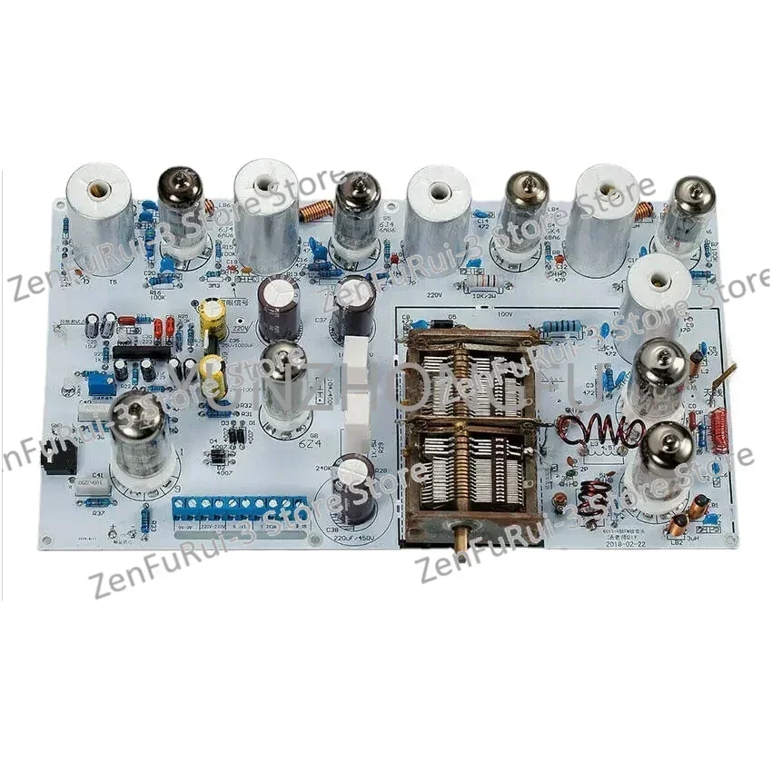 Audio Stereo Receiver DIY Kit Nostalgic Vacuum Tube FM Radio Wireless