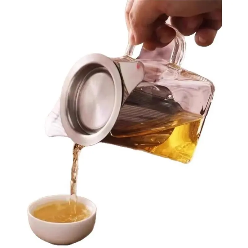 AB34-Tea Infuser For Loose Leaf Tea,Stainless Steel Loose Leaf Tea With Drip Tray, Extra Fine Mesh Tea Strainer Diffuser