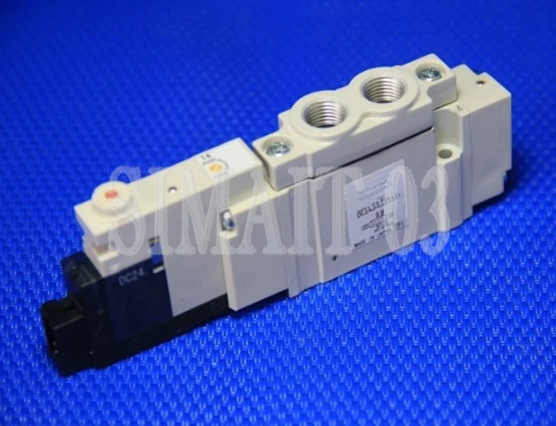 A05PS25-1P Solenoid Valve: Direct Acting, 5-Port 2-Position, Base Mounted, DC24V