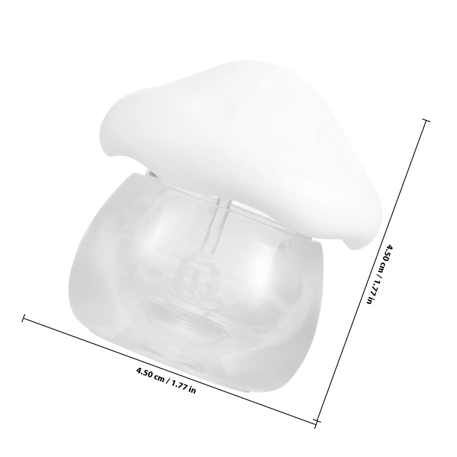 1세트 립밤 용기 리필 가능 휴대용 크림 병 여행용 메이크업 보관 버섯 모양 립글로스 튜브