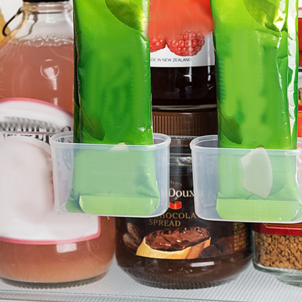 

6pcs Storage Boxes Mini Fridge Organizer Hanging Containers Refrigerator Shelf Sauce Box Small Object Sorter Wall Mountable