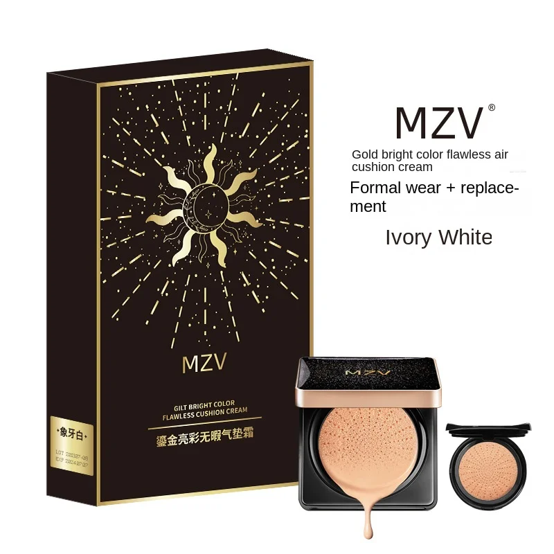 30g MZV Air Cushion Cream Waterproof Foundation with Replacement Full Cover Oil Control Face Base Makeup Soft Baneou Concealer