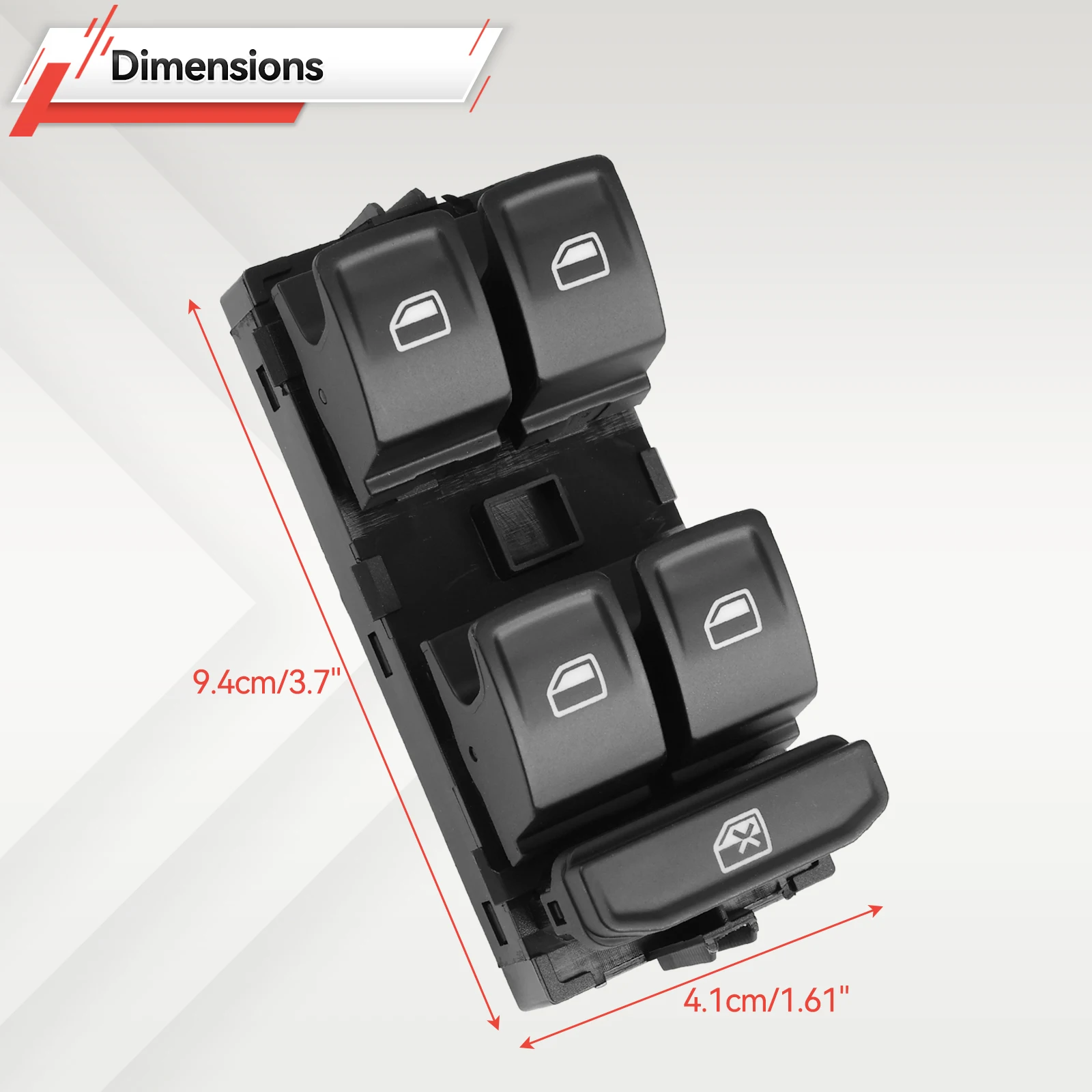 مفتاح نافذة السائق الرئيسي 5E0959857A 5E0959857 لسكودا اوكتافيا III 2012-2020 فابيا 2014 - 2018 #4