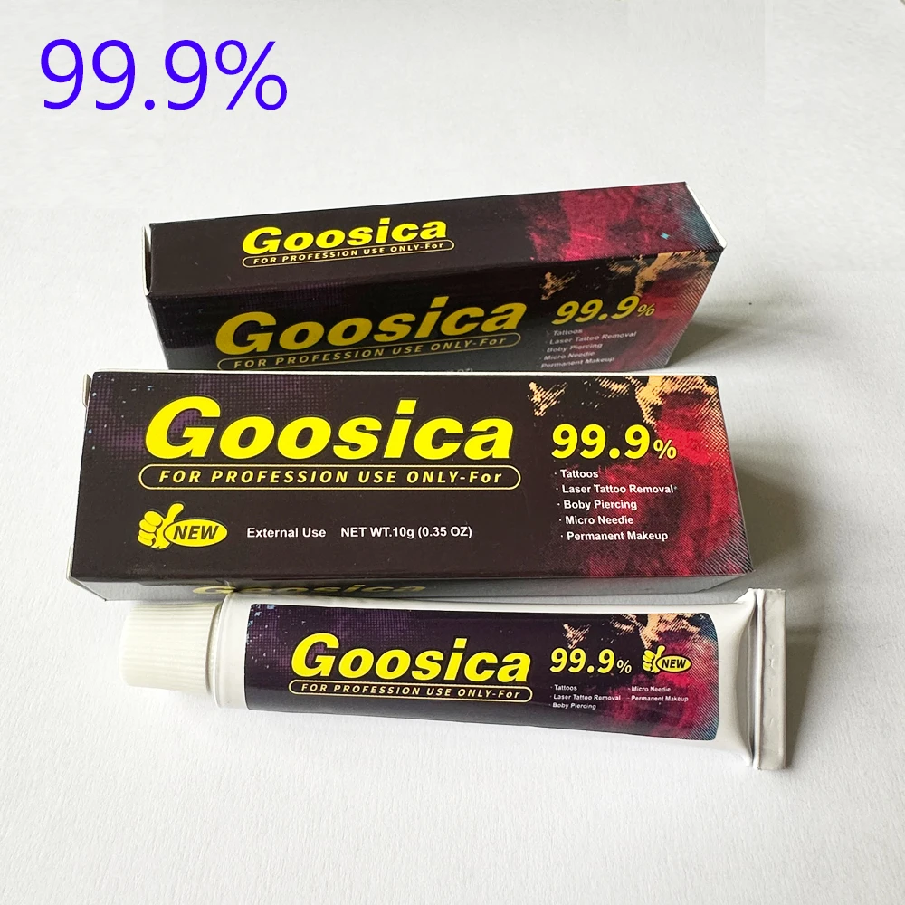 goosica tattoo cream antes de maquiagem permanente microneedle sobrancelha delineador labios forro piercing 10g 999 01