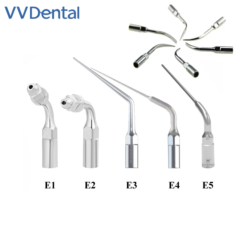 VVDental Dental Ultrasonic Scaler Tips Compatible With EMS / Woodpecker Handpiece Dentistry Scaling Tip