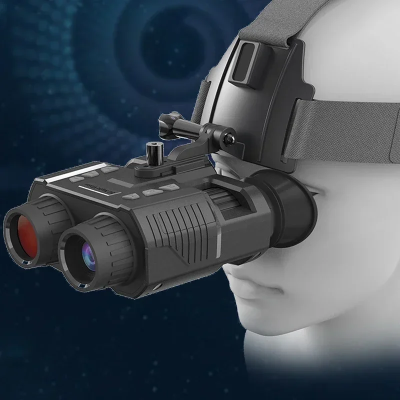 NV8000 HD Digitaler taktischer Helm Nachtsicht-Teleskop Fernglas Infrarot-Headset Nachtsicht 3D-Anzeige der Jagdtaktik