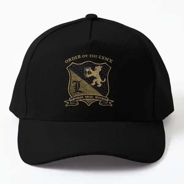 Order Of The Lynx Lodge 49 No Fill  Baseball Cap Hat Women Casquette Mens Solid Color Sport Casual Spring  Sun Summer Black