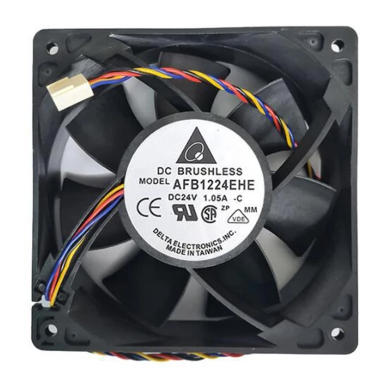 Ventilador refrigeração para cpu, substituição para afb1224ehe 24v 1.05a 12038 12cm, inversor ar,