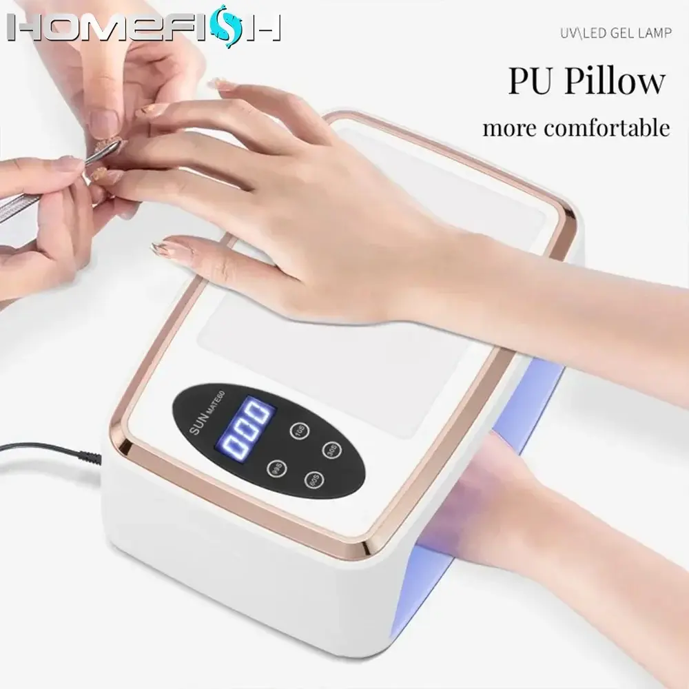 380W Professional Nail Dryer 90 Leds Nail Dryer UV Lamp for Curing All Gel Nail Polish Motion Sensing Manicure Pedicure