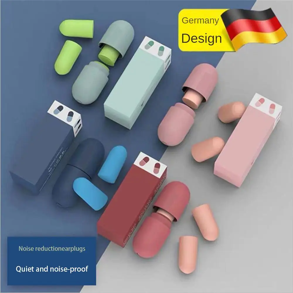 Soft Soundproof Ear Plugs para dormir, Anti-ruído Rebound, Mudo, 1 a 8Pcs